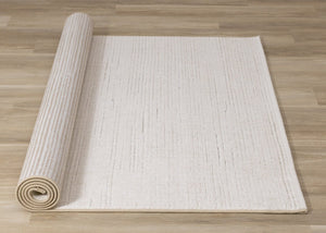 HomeRoots 8' Cream Area Rug - Durable, Stain-Resistant, Soft Underfoot - Perfect for High-Traffic Spaces! 8' X 11' 660062