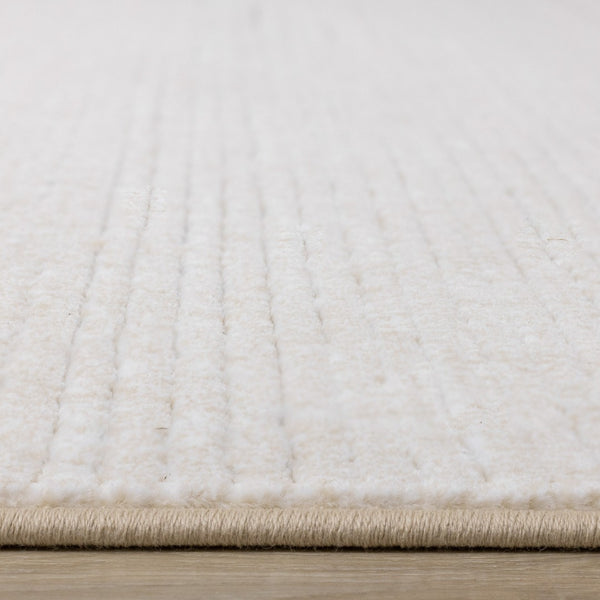 HomeRoots 8' Cream Area Rug - Durable, Stain-Resistant, Soft Underfoot - Perfect for High-Traffic Spaces! 8' X 11' 660062