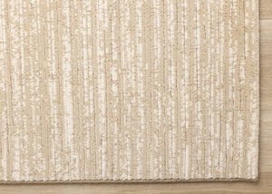 HomeRoots 5' Beige and Cream Abstract Area Rug - Modern, Durable, Stain-Resistant Design for Stylish Living Spaces 5' X 8' 660063