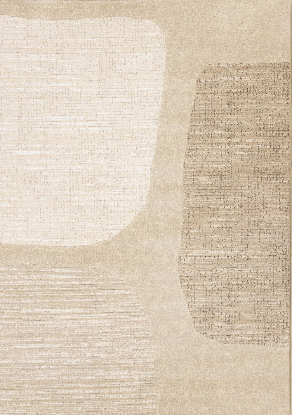 HomeRoots 8' Beige and Cream Abstract Area Rug – Contemporary Design for High Traffic Homes with Easy Care 8' X 11' 660064