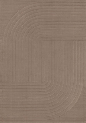 HomeRoots 8' Brown Area Rug - Modern, Durable, and Stain-Resistant Design for Cozy Living Spaces and High Traffic 8' X 11' 660066