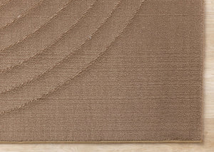 HomeRoots 8' Brown Area Rug - Modern, Durable, and Stain-Resistant Design for Cozy Living Spaces and High Traffic 8' X 11' 660066