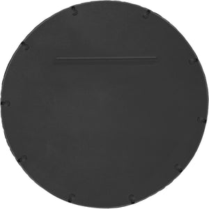 Meridian Furniture Hammer Forged Iron Wall Mirror Handcrafted Antique Frame for Entryway or Living Room Decor Black 36 inches 66006Black-M