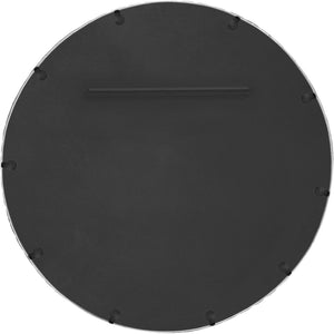 Meridian Furniture Hammer Forged Iron Wall Mirror Handcrafted Antique Frame for Entryway or Living Room Decor Silver 36 inches 66006Silver-M