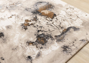 HomeRoots 8' Modern Taupe and Brown Abstract Area Rug – Durable, Soft, and Stylish for Any Living Space 8' X 11' 660073