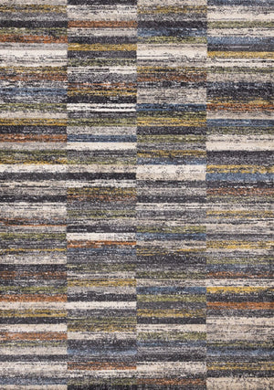 HomeRoots 5' Gray Green and Ivory Abstract Area Rug - Modern Design for High-Traffic Areas and Cozy Living Spaces 5' X 8' 660074
