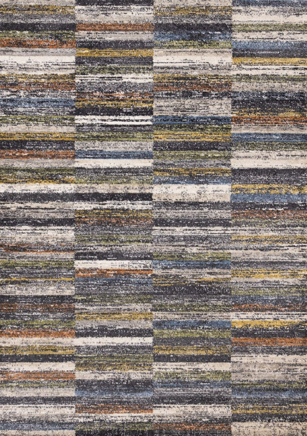 HomeRoots 5' Gray Green and Ivory Abstract Area Rug - Modern Design for High-Traffic Areas and Cozy Living Spaces 5' X 8' 660074