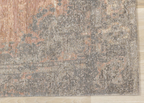 HomeRoots 8' Gray and Pink Medallion Area Rug - Stylish, Durable, and Stain-Resistant for Everyday Family Life 8' X 11' 660077