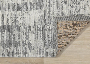 HomeRoots 5' Modern Geometric Area Rug in Gray and Charcoal – Stylish, Durable, and Stain-Resistant Design for Homes 5' X 8' 660078