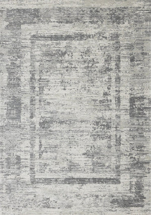 HomeRoots 8' Gray and Charcoal Geometric Area Rug - Modern Design, Stain-Resistant, Perfect for High Traffic Areas 8' X 11' 660079