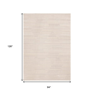 HomeRoots 8' Beige Area Rug - Soft, Durable, Stain-Resistant Design for Modern Living Spaces and Versatile Decor 8' X 11' 660081