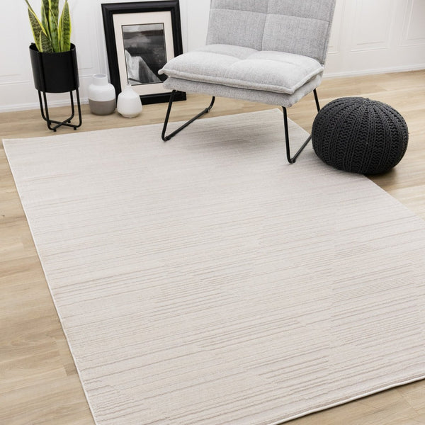 HomeRoots 8' Beige Area Rug - Soft, Durable, Stain-Resistant Design for Modern Living Spaces and Versatile Decor 8' X 11' 660081