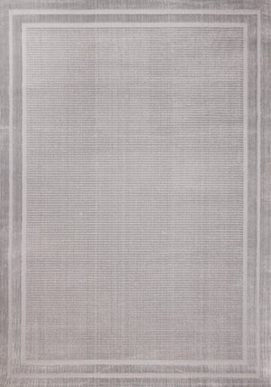 HomeRoots 5' Gray Geometric Area Rug - Modern Design, Soft Polyester, Stain-Resistant, Perfect for Any Room 5' X 8' 660082