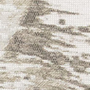 HomeRoots 5' Modern Ivory and Taupe Abstract Area Rug for Contemporary Spaces - Durable, Stain-Resistant Design 5' X 8' 660084