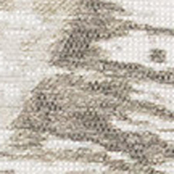 HomeRoots 5' Modern Ivory and Taupe Abstract Area Rug for Contemporary Spaces - Durable, Stain-Resistant Design 5' X 8' 660084