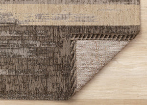 HomeRoots 8' Modern Abstract Area Rug in Brown and Black - Durable, Stylish, Easy-Care for High-Traffic Areas 8' X 11' 660087