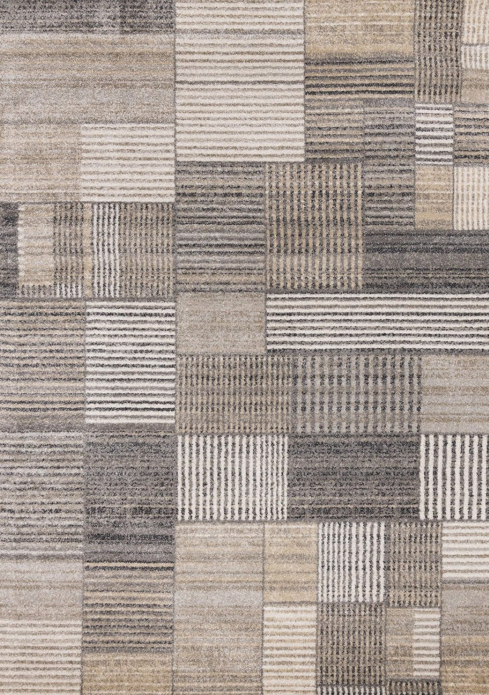 HomeRoots 8' Modern Geometric Area Rug in Gray, Black, and Beige – Durable, Stain-Resistant, Stylish Design 8' X 11' 660089