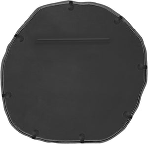 Meridian Furniture Molten Hand Forged Iron Wall Mirror Sculptural Antique Finish Artisan Entryway Accent Piece Black 36 inches 66008Black-M