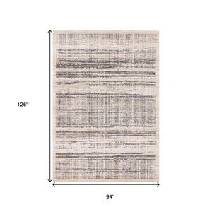 HomeRoots 8' Modern Abstract Area Rug in Beige, Gray & Brown - Durable, Stain-Resistant & Easy-Care Design 8' X 11' 660091