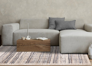 HomeRoots 8' Modern Abstract Area Rug in Beige, Gray & Brown - Durable, Stain-Resistant & Easy-Care Design 8' X 11' 660091