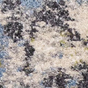HomeRoots 8' Abstract Area Rug in Taupe, Blue, and Copper - Durable, Stain-Resistant Design for Modern Homes 8' X 11' 660093