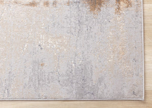 HomeRoots 5' Taupe Brown and Gray Abstract Area Rug - Modern Design, Stain Resistant, Durable for High Traffic Areas 5' X 8' 660096