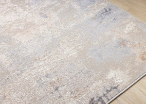 HomeRoots 8' Modern Abstract Taupe and Gray Area Rug for Living Rooms - Durable, Stain-Resistant Design! 8' X 11' 660098