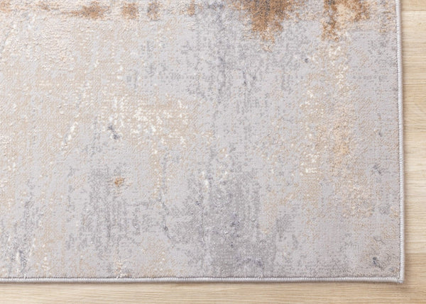 HomeRoots 8' Modern Abstract Taupe and Gray Area Rug for Living Rooms - Durable, Stain-Resistant Design! 8' X 11' 660098