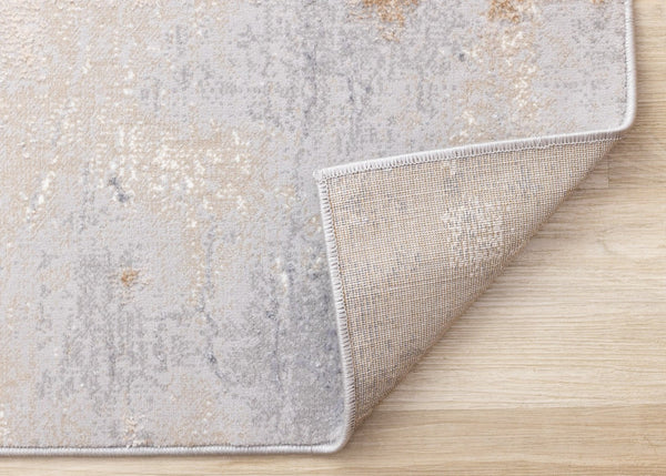 HomeRoots 8' Modern Abstract Taupe and Gray Area Rug for Living Rooms - Durable, Stain-Resistant Design! 8' X 11' 660098