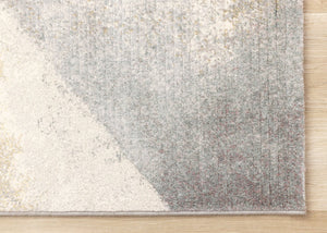 HomeRoots 5' Abstract Area Rug in Gray, Beige & Brown – Durable, Stain-Resistant Design for Modern Homes 5' X 8' 660099