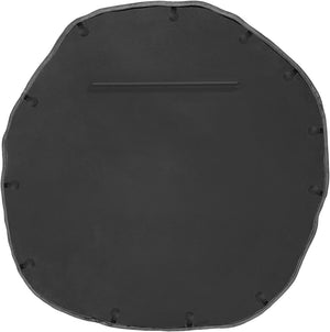 Meridian Furniture Molten Hand Forged Iron Wall Mirror Sculptural Antique Finish Artisan Entryway Accent Piece Black 48 inches 66009Black-M
