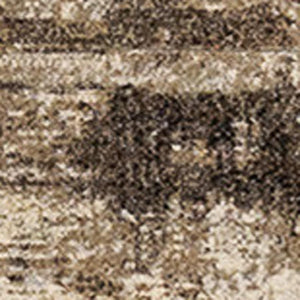 HomeRoots 5' Abstract Beige and Brown Area Rug – Modern, Durable, Stain Resistant for Stylish Home Décor 5' X 8' 660101