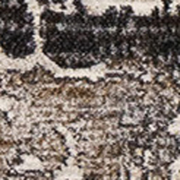 HomeRoots 5' Modern Abstract Area Rug in Gray, Black & Tan – Durable, Stylish, and Perfect for High-Traffic Spaces 5' X 8' 660109