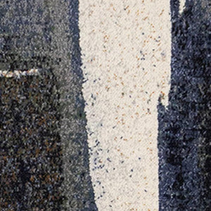 HomeRoots 8' Blue Gray and Ivory Abstract Area Rug - Modern, Stain-Resistant Design for Stylish Living Spaces 8' X 11' 660112