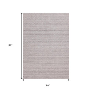 HomeRoots 8' Hand-Woven Beige and Cream Geometric Area Rug – Durable, Stylish, Stain-Resistant, Unique Design 8' X 11' 660118
