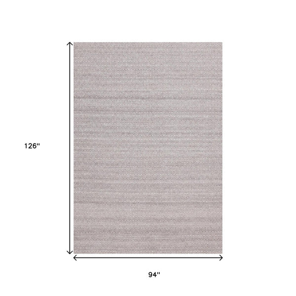 HomeRoots 8' Hand-Woven Beige and Cream Geometric Area Rug – Durable, Stylish, Stain-Resistant, Unique Design 8' X 11' 660118