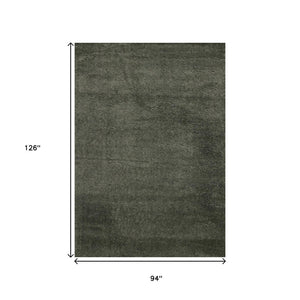 HomeRoots 8' Dark Green Area Rug - Soft, Durable, and Stain Resistant for High-Traffic Family Spaces 8' X 11' 660126