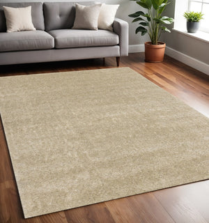 HomeRoots 4' Beige Area Rug - Soft, Durable, and Stylish Solution for Any Room, Perfect for Families and Pets! 5' X 8' 660128