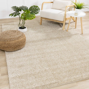 HomeRoots 4' Beige Area Rug - Soft, Durable, and Stylish Solution for Any Room, Perfect for Families and Pets! 5' X 8' 660128