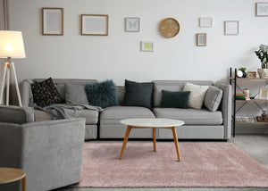 HomeRoots 4' Plush Pink Area Rug - Soft, Stylish, and Durable for Family Spaces, Perfect for Kids and Pets! 4' X 6' 660131