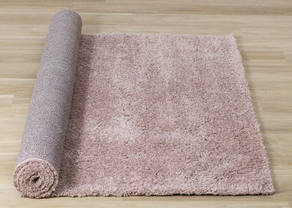 HomeRoots 4' Plush Pink Area Rug - Soft, Stylish, and Durable for Family Spaces, Perfect for Kids and Pets! 5' X 8' 660132
