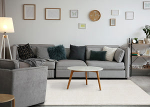 HomeRoots 4' Cream Area Rug - Plush, Stain-Resistant, Durable Polypropylene for Cozy Spaces & Easy Cleanup 7' X 10' 660141