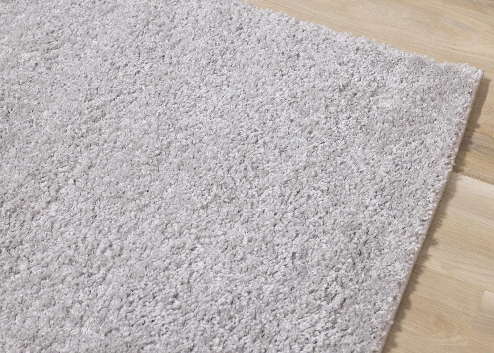 HomeRoots 7 X 10 Gray High Pile Polypropylene Area Rug Stain Resistant Modern Living Room 660145
