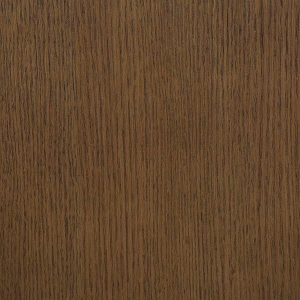 Meridian Furniture Sorell Solid Wood Nightstand with Oak Veneer Top Rounded Edges Scandinavian Bedroom Style Brown 66014Brown-NS