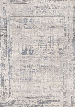 HomeRoots 8' Abstract Area Rug in Gray-Blue and Beige - Stylish, Durable, and Perfect for High-Traffic Spaces 8' X 11' 660190