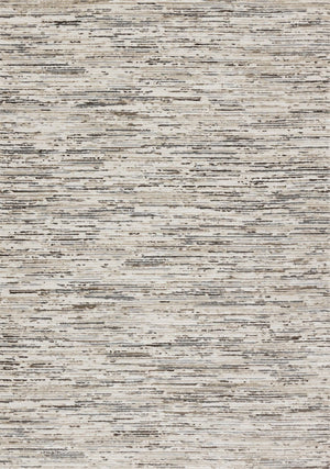 HomeRoots 4' Cream and Brown Striped Area Rug – Durable, Stain-Resistant, Stylish for High-Traffic Spaces 4' X 6' 660209
