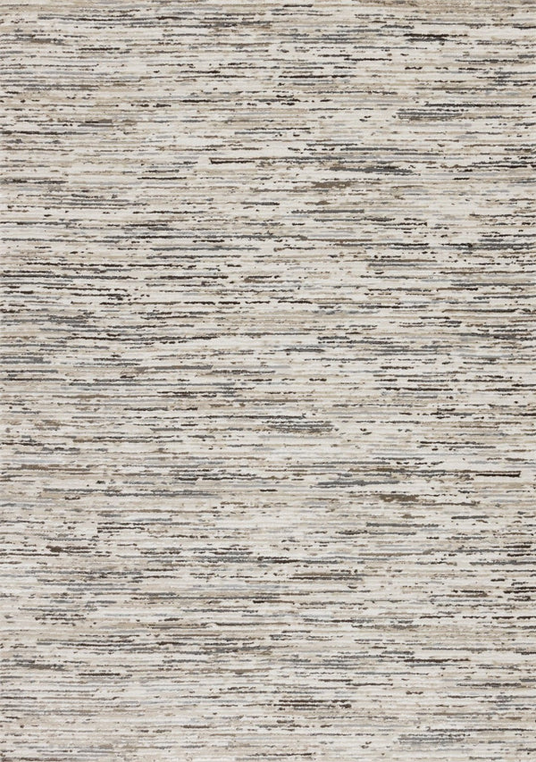HomeRoots 8' Cream and Brown Striped Area Rug - Durable, Stylish, and Perfect for High-Traffic Living Spaces 8' X 11' 660212