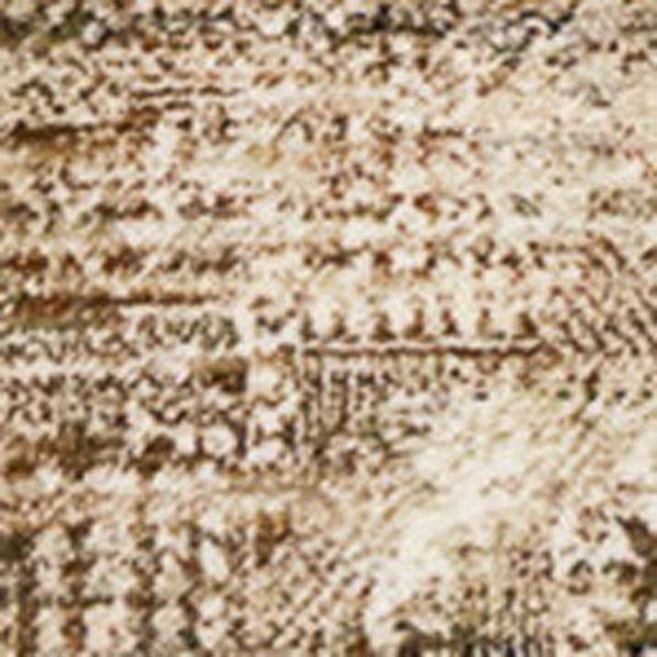HomeRoots 5' Cream Gray and Tan Abstract Area Rug – Stylish, Durable, Easy-Care Design for Modern Spaces 5' X 8' 660229