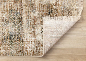 HomeRoots 8' Abstract Area Rug in Cream, Gray, and Tan - Modern, Durable Design for Everyday Use and Style 8' X 10' 660230