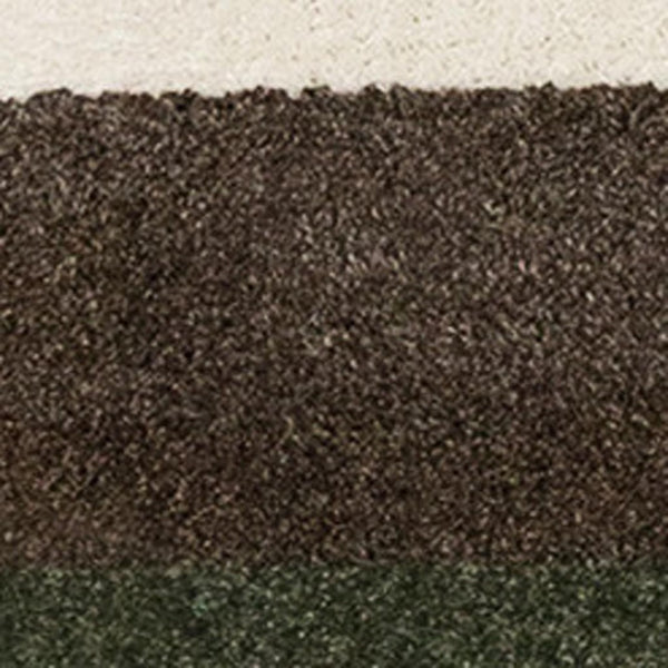 HomeRoots 8' Modern Cream Green Brown Geometric Area Rug - Durable, Stain-Resistant, Perfect for Busy Homes 8' X 11' 660232